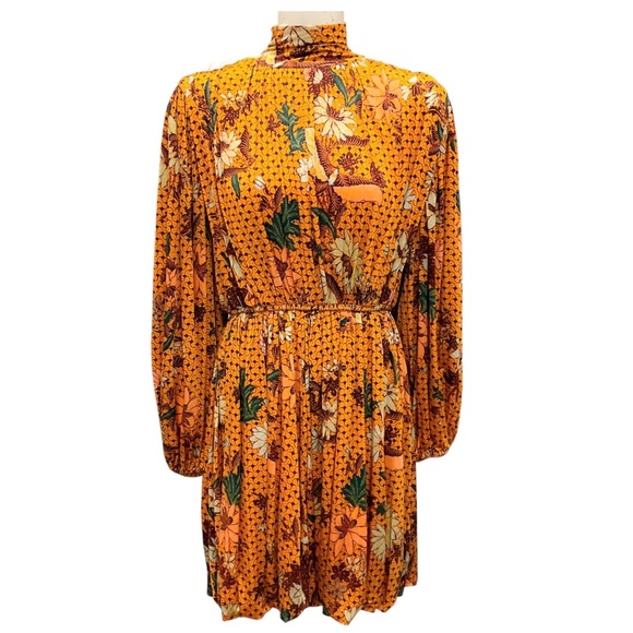 ULLA JOHNSON AMBER WILHEMINA FLORAL MINI DRESS